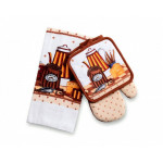 Набор "Кофе" (руковичка+прихватка+полотенце)