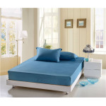 Простынь на резинке бамбук (BP-11) бирюзовый