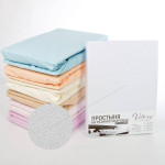 Простынь на резинке махровая (PM белая)